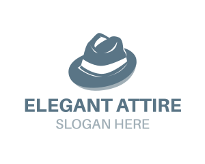 Attire - Masculine Fedora Hat logo design