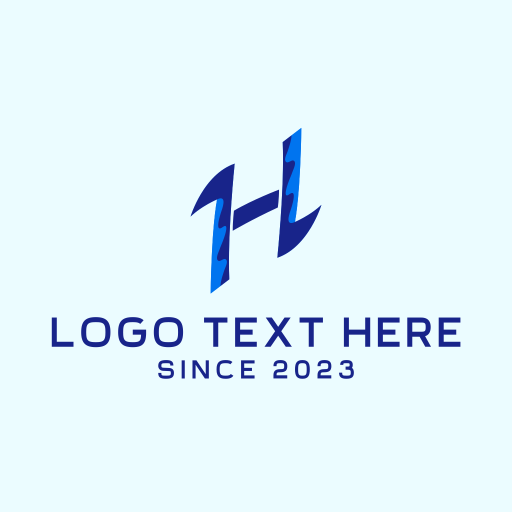 Letter H Water Wave Logo | BrandCrowd Logo Maker