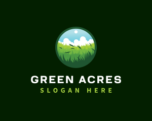Grassland Landscape Nature logo design