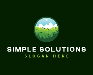 Plain - Grassland Landscape Nature logo design