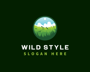 Grassland Landscape Nature logo design