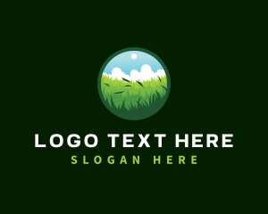 Plain - Grassland Landscape Nature logo design