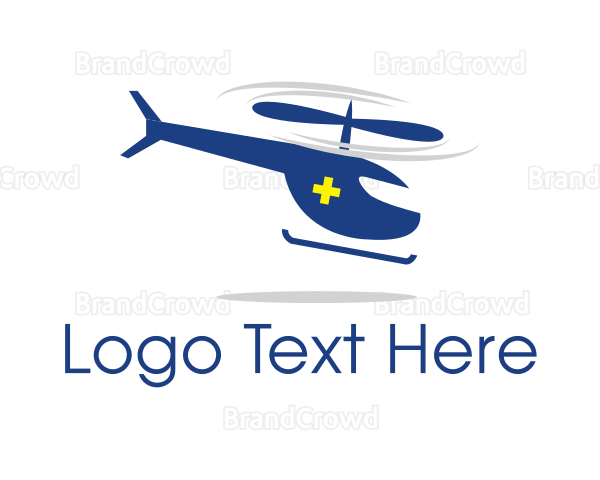 Medical Ambulance Helicopter Logo