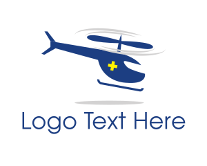 Helicopter - Medical Ambulance Helicopter logo design