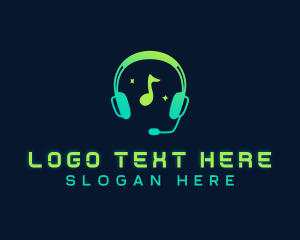 Music DJ Headphones Logo