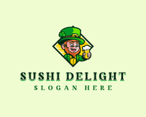 Leprechaun Beer Pub logo design