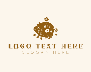 Zodiac - Pig Chinese Zodiac logo design