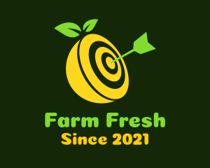 Fresh Lemon Target logo design