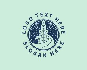 Tourism - Nostalgic Lighthouse Waves logo design