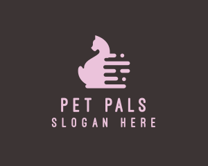 Cat Pet Animal  logo design