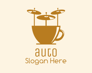 Coffee - Drum Music Cafe logo design