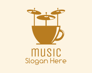 Drum Music Cafe logo design