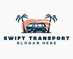 Camper Van Transportation logo design