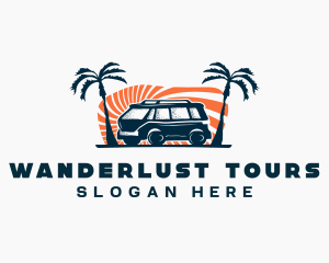 Camper Van Transportation logo design