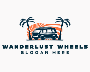 Camper Van Transportation logo design