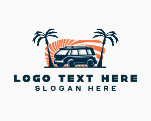 Camper Van Transportation Logo