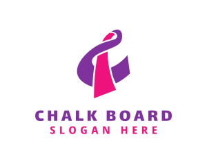 Pink Stylish C logo design