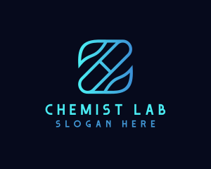 Chemist - Leaf Pill Letter Z logo design