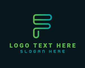 Innovation - IT Programmer Letter F logo design