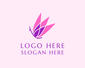 Scent - Butterfly Crystal Wings logo design