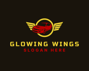 Racing Car Wings logo design