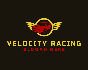 Racing Car Wings logo design