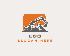 Mountain Quarry Excavator Logo