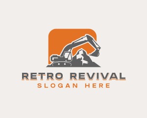 Mountain Quarry Excavator Logo