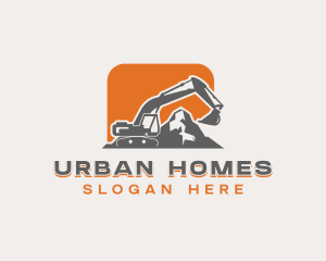 Mountain Quarry Excavator Logo