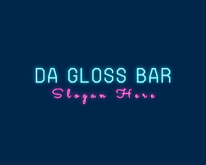 Neon Bar Club logo design