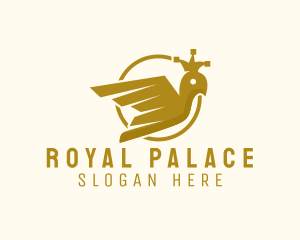 Royal Pigeon Crown logo design