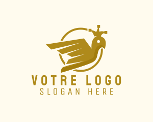 Veterinarian - Royal Pigeon Crown logo design
