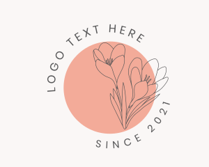 Esthetician - Beauty Boutique Flowers logo design