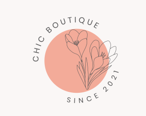 Boutique - Beauty Boutique Flowers logo design