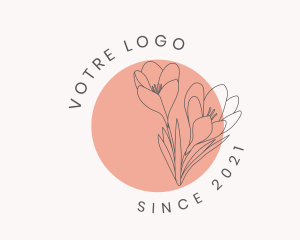 Vlogger - Beauty Boutique Flowers logo design