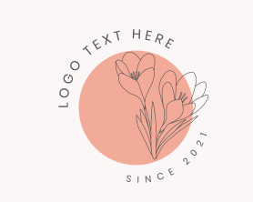 Influencer - Beauty Boutique Flowers logo design