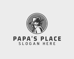 Dad - Inspector Mustache Detective logo design