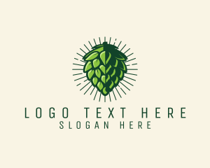 Tea Shop - Beer Hops Brewer logo design