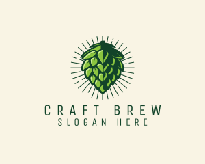 Brewer - Beer Hops Brewer logo design