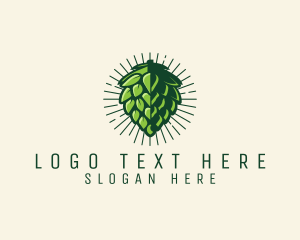 Lager - Beer Hops Brewer logo design
