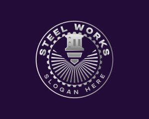 Cog Metalworks Machinery logo design