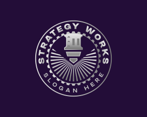 Cog Metalworks Machinery logo design