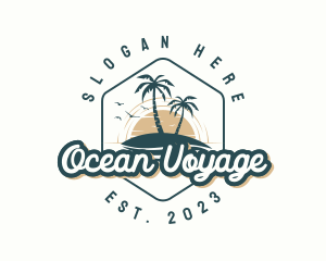 Resort  Beach Island logo design