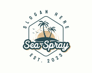 Resort  Beach Island logo design