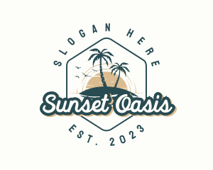 Resort  Beach Island logo design