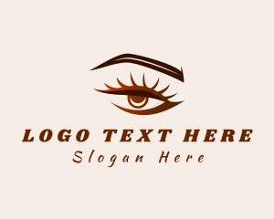 Lady - Seductive Woman Eye logo design