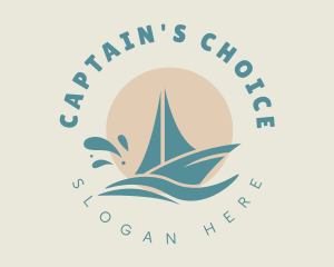 Captain - Beach Boat Sailing logo design