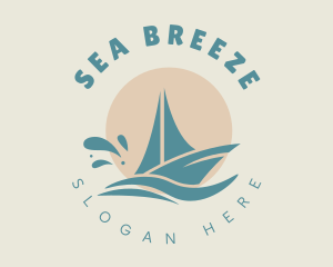 Sail - Beach Boat Sailing logo design