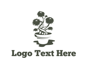 Bonsai Plant Pot Logo