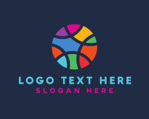 Circle - Colorful Mosaic Circle Ball logo design